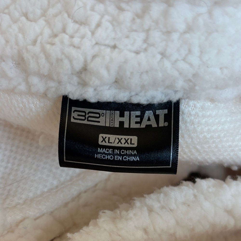 32 Degrees Cream Button Up Fleece Sherpa‎ Shacket Jacket Size XL / XXL NWOT - Picture 6 of 7